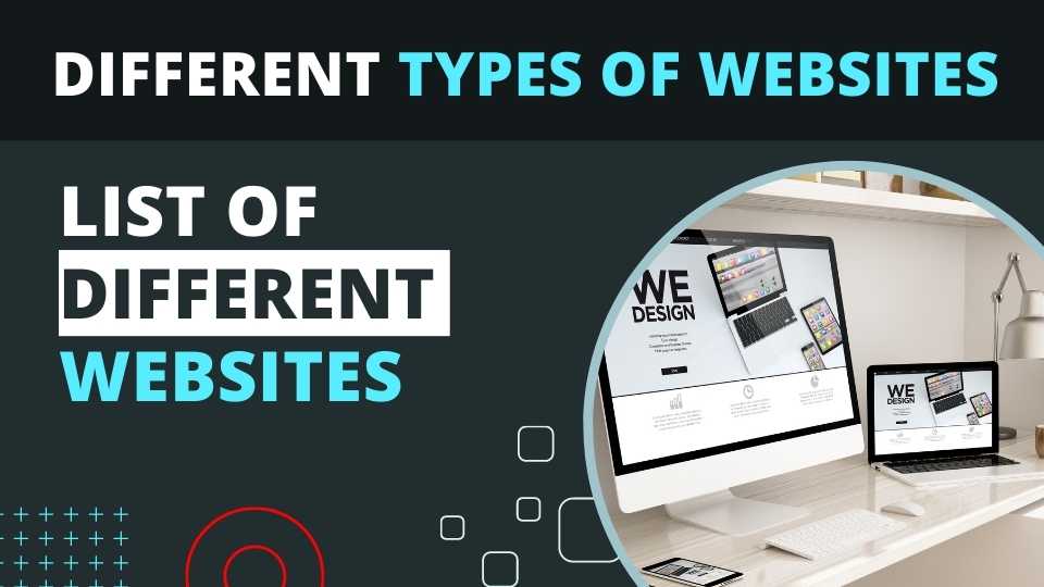 Different types of Websites or Web Design/Development